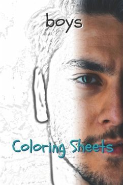 Boy Coloring Sheets: 30 Boy Drawings, Coloring Sheets Adults Relaxation, Coloring Book for Kids, for Girls, Volume 12 - Books, Coloring