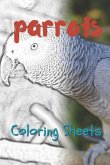 Parrot Coloring Sheets: 30 Parrot Drawings, Coloring Sheets Adults Relaxation, Coloring Book for Kids, for Girls, Volume 9