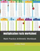 Multiplication Facts Worksheet: Math Practice Arithmetic Workbook