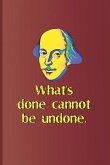 What's Done Cannot Be Undone.: A Quote from Macbeth by William Shakespeare