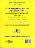 DürckheimRegister® STEUERFACHANGESTELLTE mit Stichworten Nr. 2436