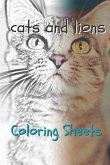 Cat and Lion Coloring Sheets: 30 Cat and Lion Drawings, Coloring Sheets Adults Relaxation, Coloring Book for Kids, for Girls, Volume 4