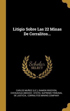 Litigio Sobre Las 22 Minas De Corralitos... - (Lic )., Carlos Muñoz; Irigoyen, Ramon