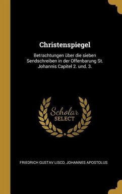 Christenspiegel: Betrachtungen Über Die Sieben Sendschreiben in Der Offenbarung St. Johannis Capitel 2. Und. 3. - Lisco, Friedrich Gustav; Apostolus, Johannes