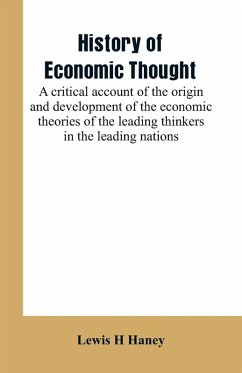 Cover History of economic thought