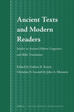 Ancient Texts and Modern Readers