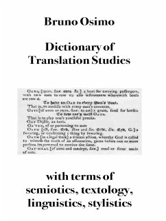 Dictionary of Translation Studies (eBook, ePUB) - Osimo, Bruno