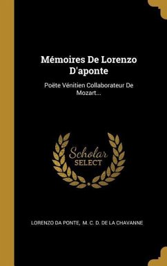 Mémoires De Lorenzo D'aponte