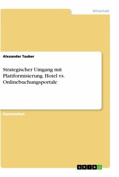 Strategischer Umgang mit Plattformisierung. Hotel vs. Onlinebuchungsportale - Tauber, Alexander