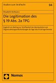 Die Legitimation des § 19 Abs. 2a TPG (eBook, PDF)