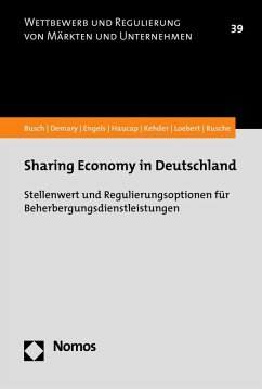 Sharing Economy in Deutschland (eBook, PDF) - Busch, Christoph; Demary, Vera; Engels, Barbara; Haucap, Justus; Kehder, Christiane; Loebert, Ina; Rusche, Christian