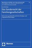 Das Sonderrecht der Familiengesellschaften (eBook, PDF)