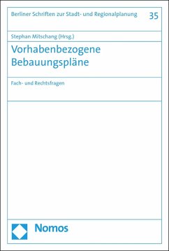 Cover Vorhabenbezogene Bebauungspläne (eBook, PDF)