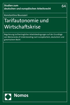 Tarifautonomie und Wirtschaftskrise (eBook, PDF) - Bourazeri, Konstantina