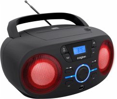 BigBen Kids, Tragbares CD/Radio CD61 mit Lichteffekte, CD-Player, schwarz