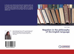 Negation in the philosophy of the English language