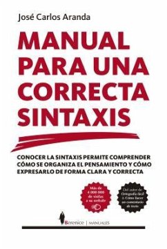 Manual Para Una Correcta Sintaxis - Aranda, Jose Carlos