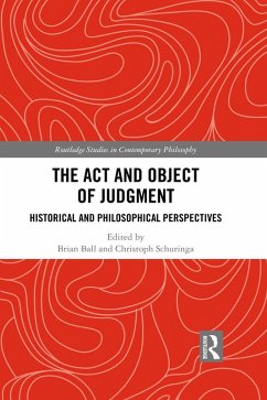 The Act and Object of Judgment (eBook, PDF)