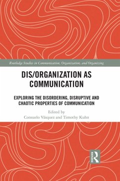 Cover Dis/organization as Communication (eBook, ePUB)