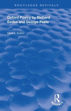 Cover Oxford Poetry by Richard Eedes and George Peele (eBook, ePUB)