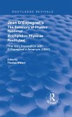 Jean D'Espagnet's The Summary of Physics Restored (eBook, ePUB) Jean D'Espagnet's The Summary of Physics Restored (eBook, ePUB)
