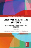 Discourse Analysis and Austerity (eBook, ePUB)