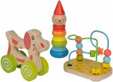 Eichhorn 100003750 - Lernspielset, Steckfigur Clown, Motorikschleife, Schiebehund Eichhorn 100003750 - Lernspielset, Steckfigur Clown, Motorikschleife, Schiebehund