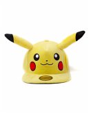 Baseball Cap, Pokemon-Pikachu Logo mit Ohren, Snapback Cap, Kappe, One Size, gelb