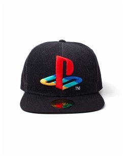 Baseball Cap, Sony PlayStation Logo, Snapback Cap, Kappe, One Size, schwarz