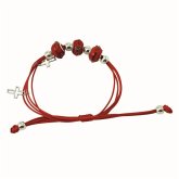 Armband Murano rot, Größe verstellbar