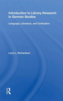 Cover Introduction To Library Research In German Studies (eBook, ePUB)