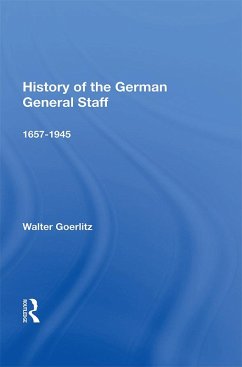 Cover History of the German General Staff (eBook, ePUB)