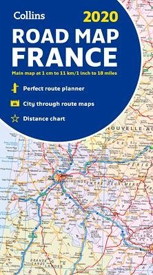 Collins 2020 Road Map France - Collins Maps