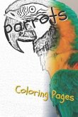 Parrot Coloring Pages: Beautiful Parrots Drawings for Kids and for Adults Relaxation