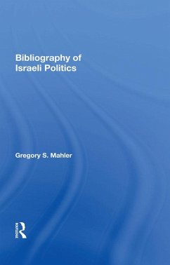 Cover Bibliography of Israeli Politics (eBook, PDF)