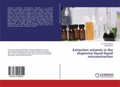 Extraction solvents in the dispersive liquid-liquid microextraction
