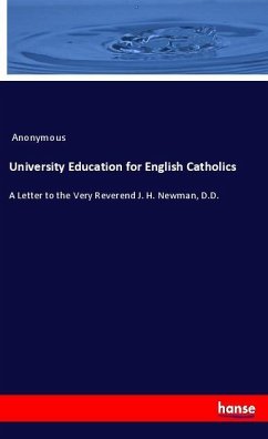 University Education for English Catholics University Education for English Catholics