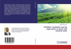 Fertilizer nutrients use by sago palm in peat and mineral soils