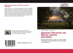 Aportes literarios de Marta Leonor González - Peñalba, Sobeyda;Toruño, Silvia