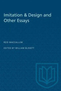 Imitation & Design and Other Essays - MacCallum, Reid
