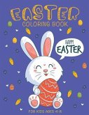 Easter Coloring Book: Happy Easter Coloring Book for Kids Ages 4-8
