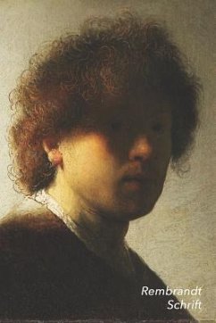 Rembrandt Schrift: Zelfportret Ideaal Voor School, Studie, Recepten of Wachtwoorden Stijlvol Notitieboek voor Aantekeningen Artistiek Dag - Landro, Studio