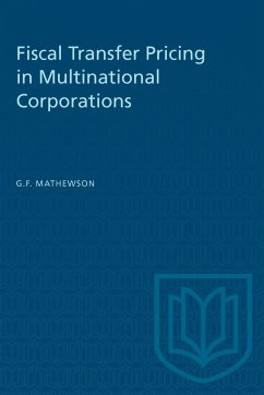 Fiscal Transfer Pricing in Multinational Corporations - Mathewson, G Franklin