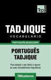 Vocabulário Português Brasileiro-Tadjique - 7000 palavras