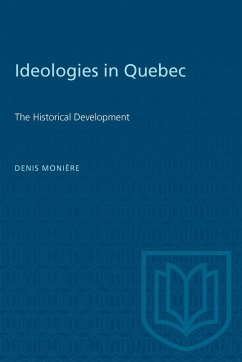 Ideologies in Quebec - Moniere, Denis