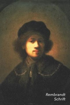 Rembrandt Schrift: Zelfportret (onzeker) Ideaal Voor School, Studie, Recepten of Wachtwoorden Stijlvol Notitieboek voor Aantekeningen Art - Landro, Studio