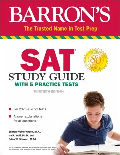 Barron's SAT Study Guide with 5 Practice Tests - Green, Sharon Weiner; Wolf, Ira K.; Stewart, Brian W.