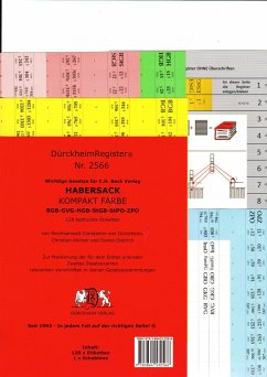 DürckheimRegister® Griffregister Nr. 2566 - Habersack Kompakt Farbe - Dürckheim, Constantin