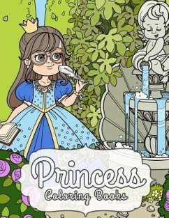 Princess Coloring Books: 40+ Fantastic Gorgeous Princess Jumbo Coloring Books Beautiful Garden Flower and Unicorns - Jean, Denis