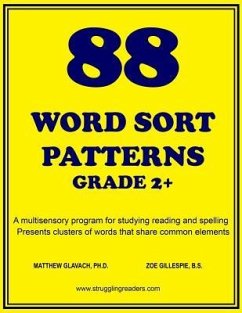 88 Word Sort Patterns - Gillespie B S, Zoe; Glavach Ph D, Matthew